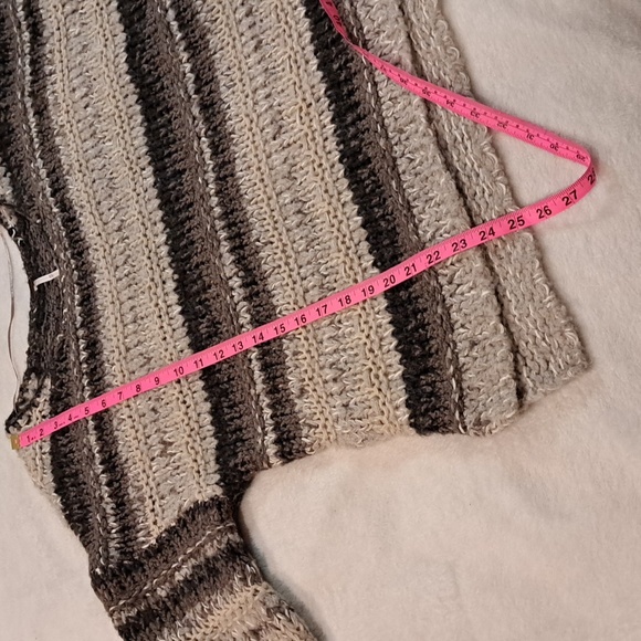 Free People Home For The Holidays Sweater" Knit Oversized Size XS - Picture 6 of 9